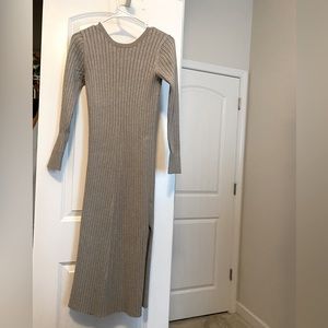 Wayf Gray ribbed sweater dress size XS